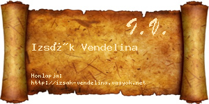 Izsák Vendelina névjegykártya